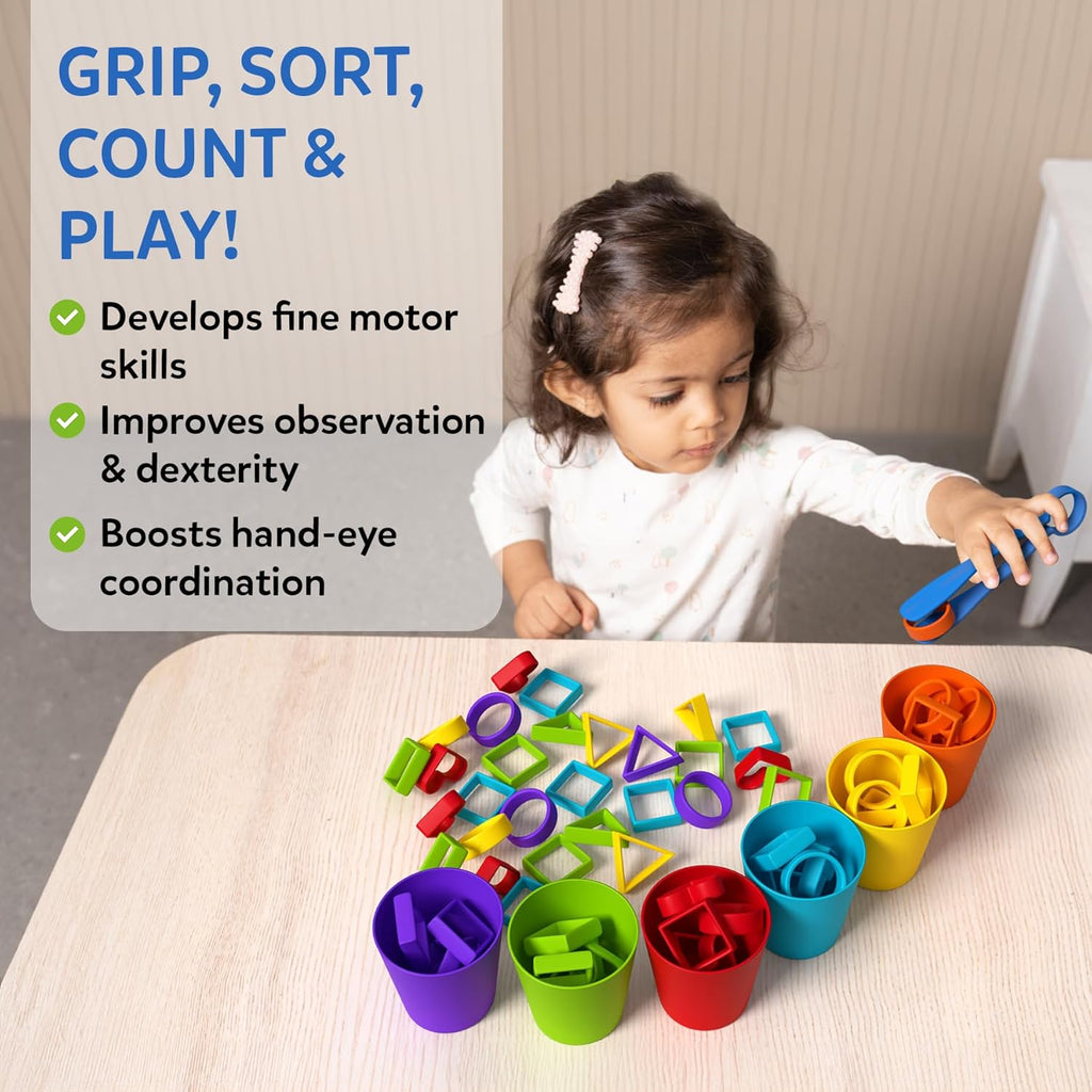Skillmatics Silicone Rainbow Sorting Board Game - Learning & Educational Toy, Sorting, Counting & Sequencing Skills, Gift for Toddlers & Preschoolers Ages 3, 4, 5, 6